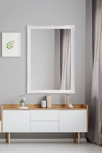 Large mirror white classic - large,