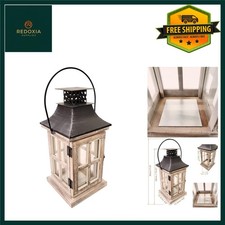 Rustic Wooden Lantern Candle