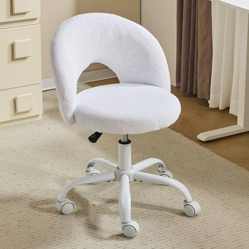 Comfy vanity chair with wheels - vanity,