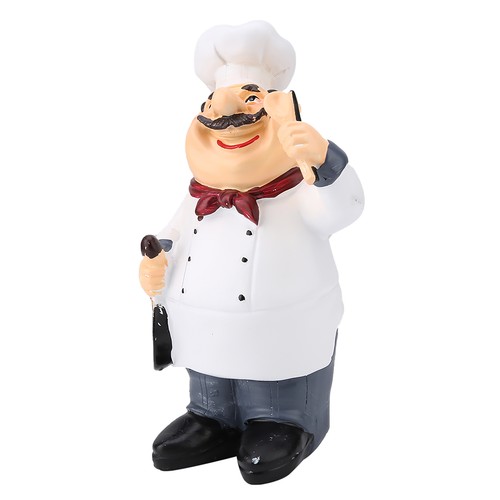 American vintage chef statue - american,