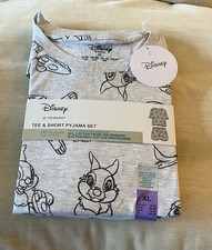 Disney Thumper Rabbit  Tee & Shorts Pyjama Set Size UK XL 18-20