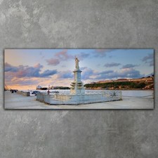 Neptune Statue in Bay Canvas