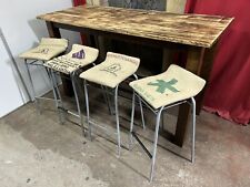 Tall Restaurant Pub Bar Dining Table With Four Stools FREE MANCHESTER DELIVERY