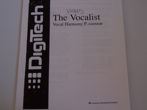 Digitech vhm5 the - vhm5, vocalist