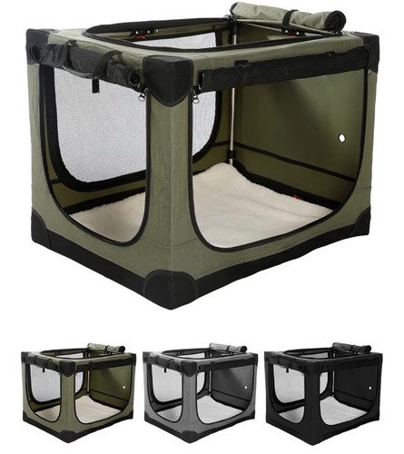 Collapsible travel dog crate - travel,