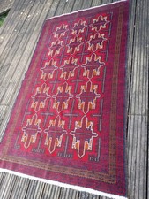 large PERSAIN Afghan CARPET RUG  190cmx110 handmade wool,