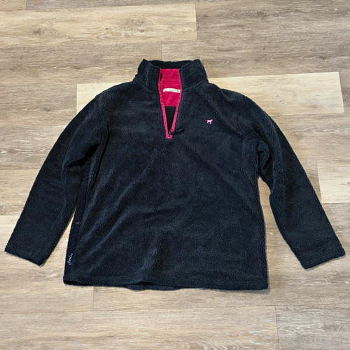 Joules black fleece pullover - fleece,