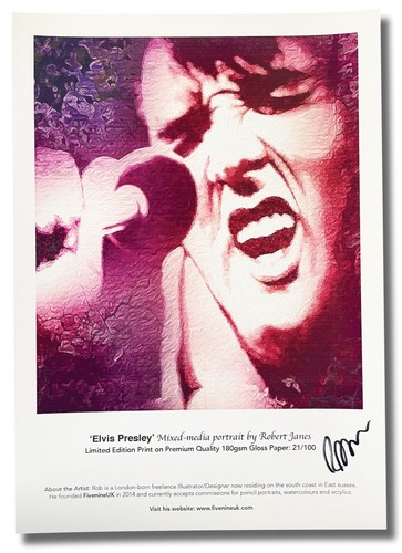 Elvis presley ltd edition art - ltd.,