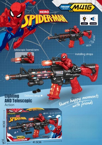 Spiderman toy gun - spiderman,