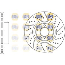 2x Brake Discs Vented Drilled Grooved For BMW 1 Series F20 118d xDrive Front