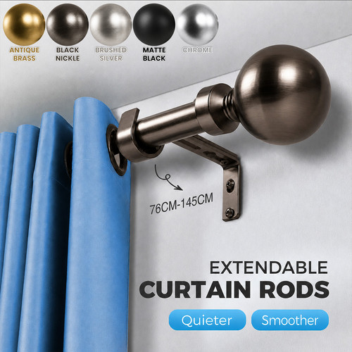 Extendable curtain poles - poles, for