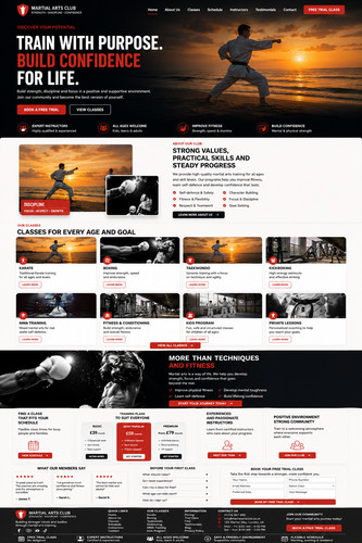 Martial arts school - school, +