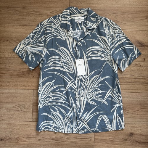 Brand new blue linen blend - blue,