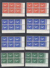 1957 graphite full set of cylinder blocks all perf types & Cyls UNMOUNTED MINT