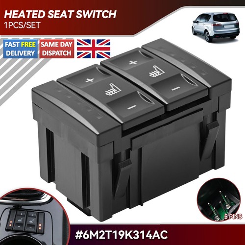 Car heated seat button - seat, switch