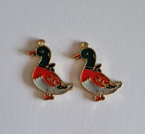Ducks 2pc enamel - ducks,