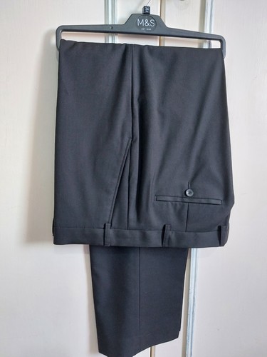 Men black suit trouser - trouser, regular