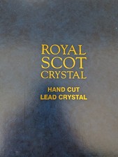 Royal Scot London Crystal Wine Glass Set of 2 Lead Crystal Boxed