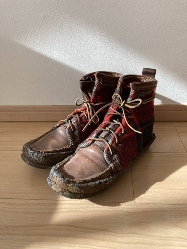 Yuketen leather wool - wool, lace-up