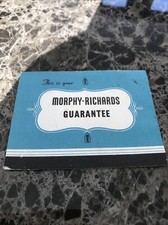 Vintage Morphy Richards Hair Dryer Guarantee Card