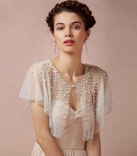 Wedding wrap shawl short - wrap, full