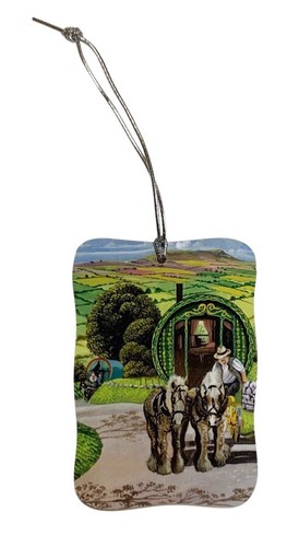 Gypsy caravan christmas tree - caravan,