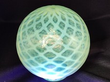 Fine antique Uranium Vaseline Hand Blown Glass Globe Shade