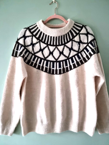 Mango medium cream - mango, fairisle