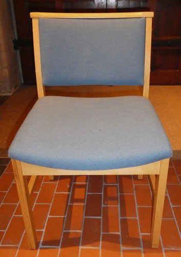 Church chapel chairs blue - /,