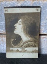RUSSIAN ART NOUVEAU GEORG VON HOESSLIN FATE GLAMOUR RP POSTCARD A.W.E c1908 
