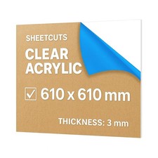 610mm x 610mm 3mm acrylic