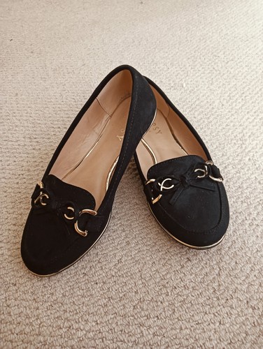 Lipsy black faux suede - lipsy, loafers