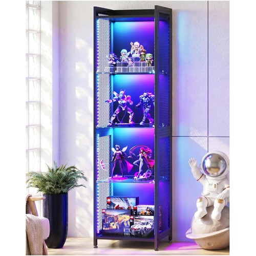 Freestanding tier curio - freestanding, 4-tier