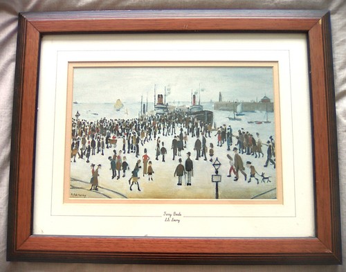 Lowry signed vintage - l.s.,