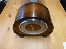 Vintage Enfield Mid-Century Mantel Clock With Pendulum & Key Working.