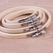 10PCS DIY Wooden Bamboo Embroidery Cross Stitch Ring Circle Hoop Frames Craft 3"