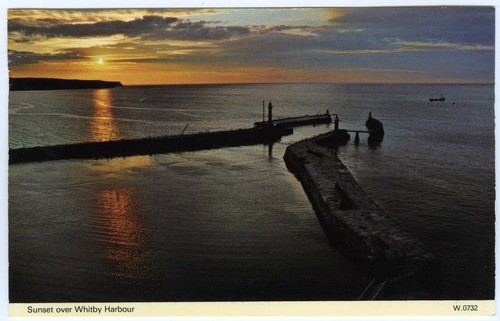 1970s dennis postcard whitby - postcard,