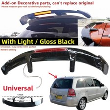 For Vauxhall Zafira II (B) A05 05-14 Rear Roof Spoiler Wing "W/Light" Universal