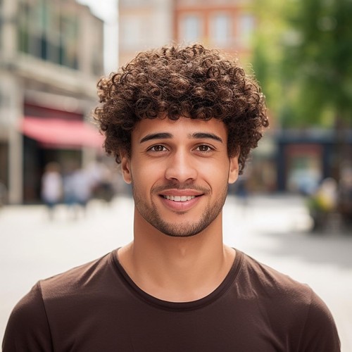 Berrylion short brown - short, afro