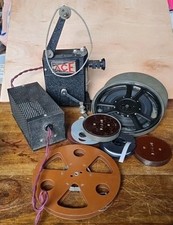 Pathescope Ace 9.5mm Manual Film Projector, Films, Power Unit Instructions c1930