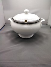 Vintage Royal Doulton Sarabande White Large Lidded Tureen/ Very Clean