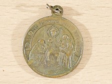 Antique Cologne Cathedral 3 Kings Catholic Pilgrimage Medal Germany c.1900 Brass
