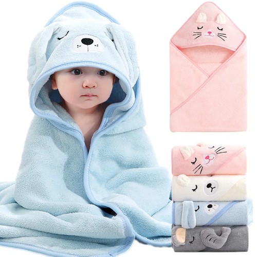 Toddler baby hooded bath - hooded,