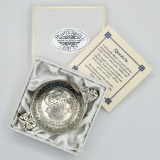 Pewter Quaich 5cm Mini Ceud mille failte Original Box Pewtermill Crafts Scotland