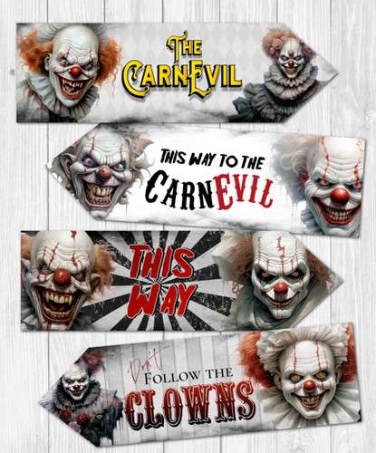 Horror clown halloween - 4,