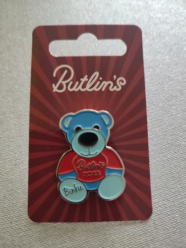 Butlins binkie bear - pin, badge