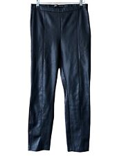 ZARA Black faux leather slim