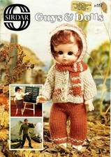SIRDAR H117 GUYS & DOLLS KNITTING PATTERNS 