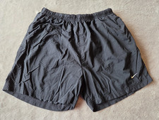 MENS BLACK NIKE MESH LINED TRAINING SHORTS - SIZE MEDIUM