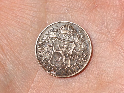 1901 cyprus victoria four - cyprus,